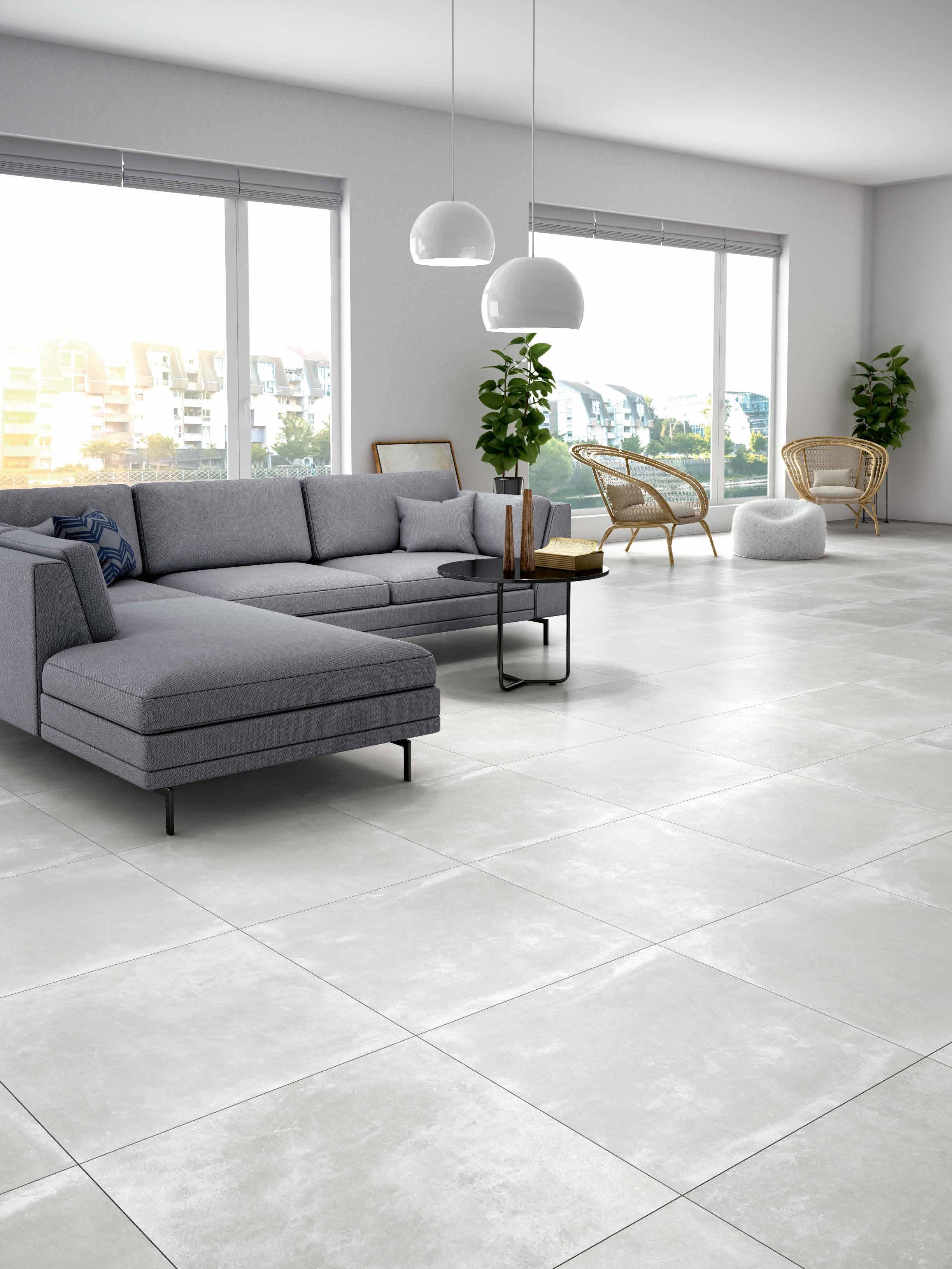 CARRELAGE SOL INTERIEUR GRES CERAME EMAILLE MASSE COLOREE PA OPERA 60 X 60 X 1 CM RECTIFIE PERLE