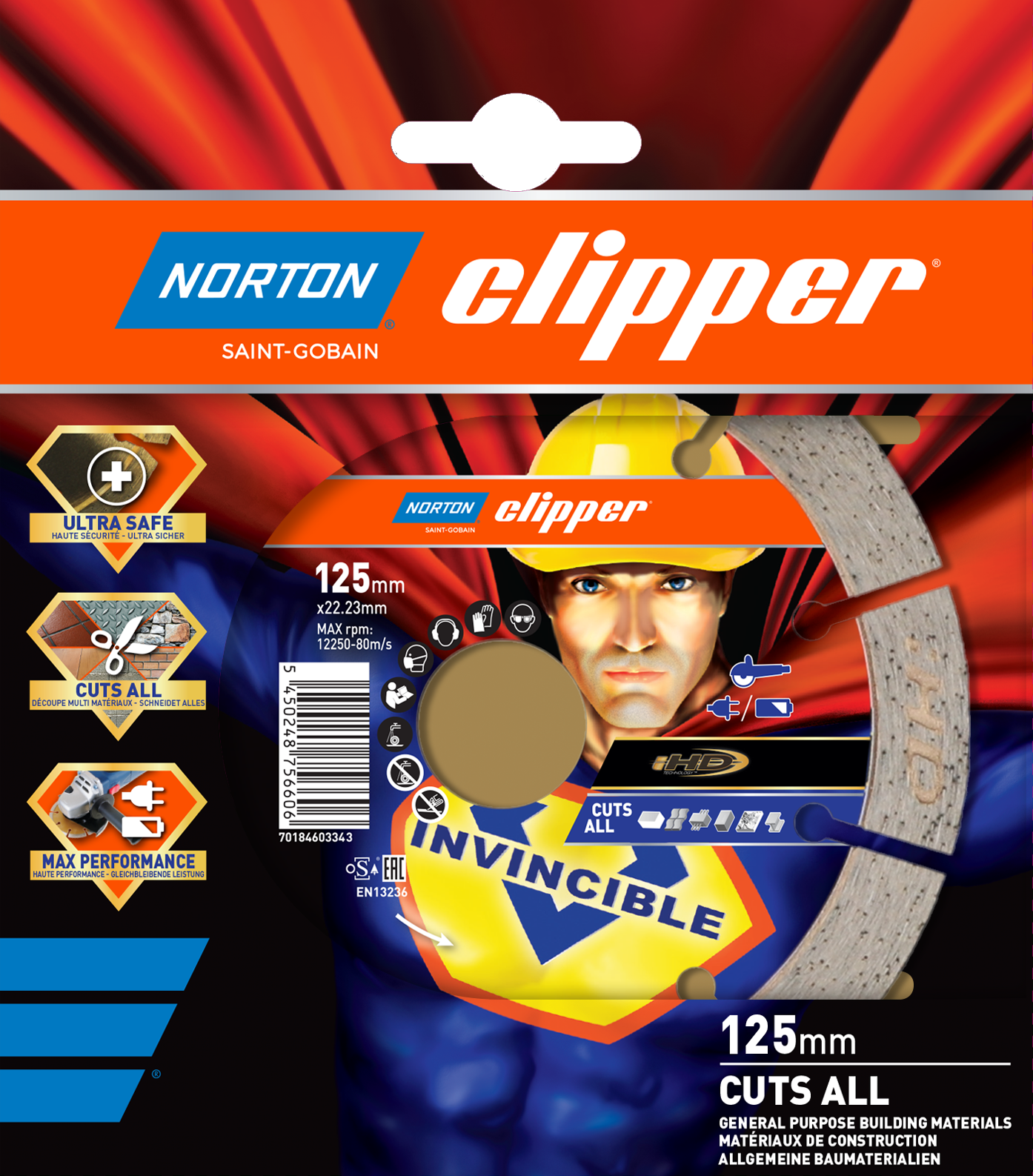 Disque diamant INVINCIBLE 125x22,23