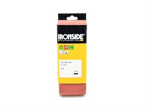 Bandes abrasives sans fin - 75 x 457MM - GR80 Lot de 3 pièces - Ironside