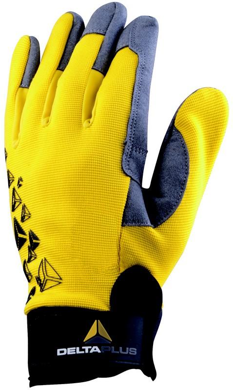 Gants BOREE VV901 -  Cuir synthétique - Jaune/Noir- T.7