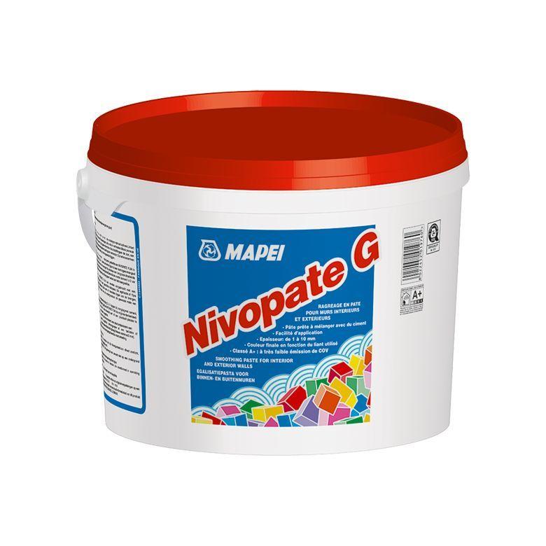 Débullage et ragréages muraux en pâte allégés NIVOPATE G seau de 20kg