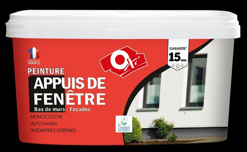 Peinture acrylique appuis de fenêtre et bas de murs classique satiné meuliere 5 L