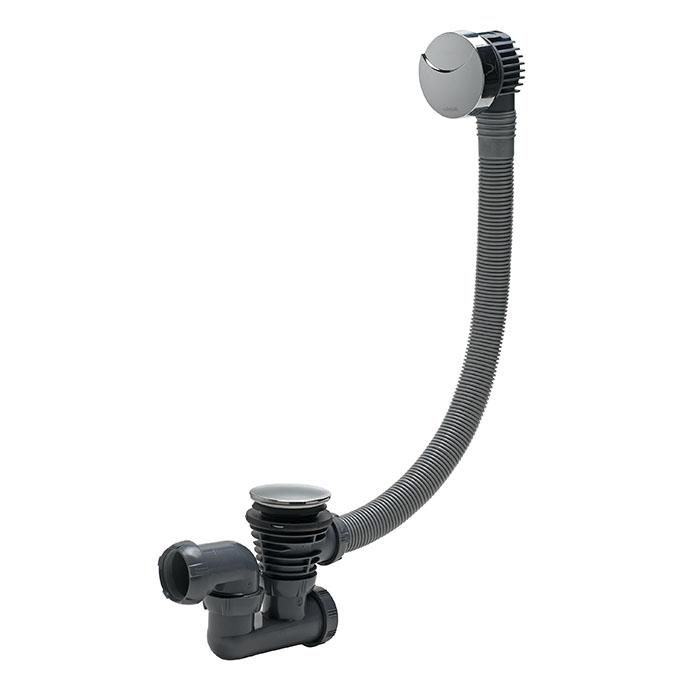 Vidage pour baignoire à câble  L700 mm - siphon orientable                