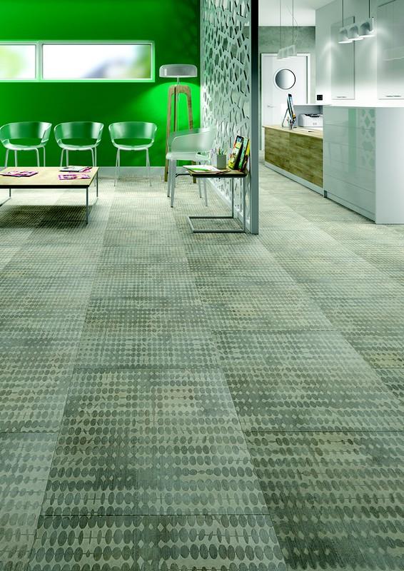 REVETEMENT DE SOL VINYLE RIGIDE S13 ZINC - PAQUET 5 DALLES 605 X 605 X 7.5 MM SOIT 1.83 M2