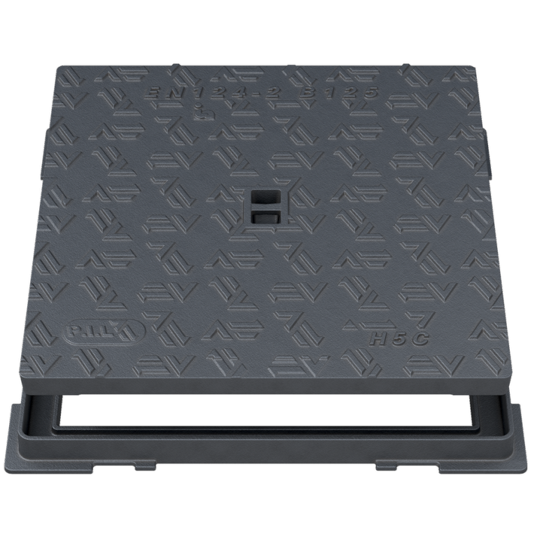 Regard hydraulique à cadre carré B125 600 x 600MM - Ouverture libre 500 x 500MM