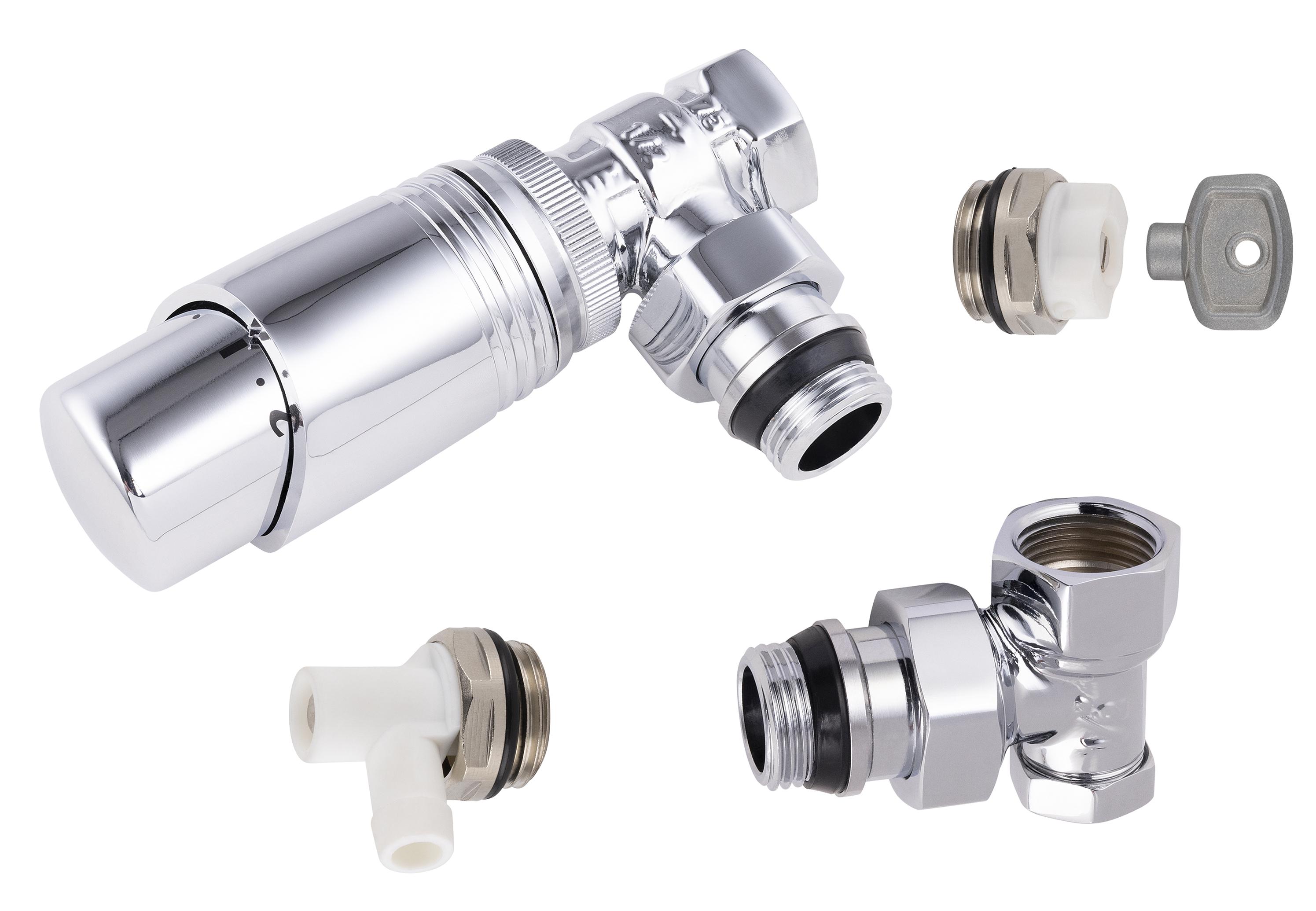 KIT COMPLET TETE THERMOSTATIQUE EQU. 1/2 CHROME