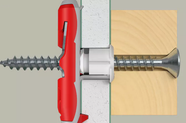 Cheville à bascule avec vis tête ronde DuoTec 12 - Boîte de 10