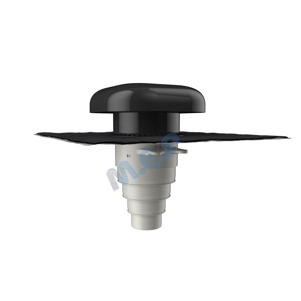Chapeau de Ventilation pour Toiture Ardoise CVA160 - PVC Ø160MM Anthracite