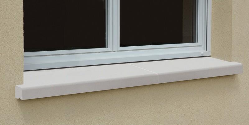 APPUI 35 NEZ ARRONDI BLANC CASSÉ 250 x 35 EN 2 ELEMENTS