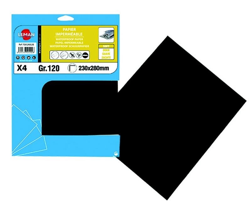 8 FEUILLES TOILE EMERI 230 X 280 GR 150 PAR 15 LOTS