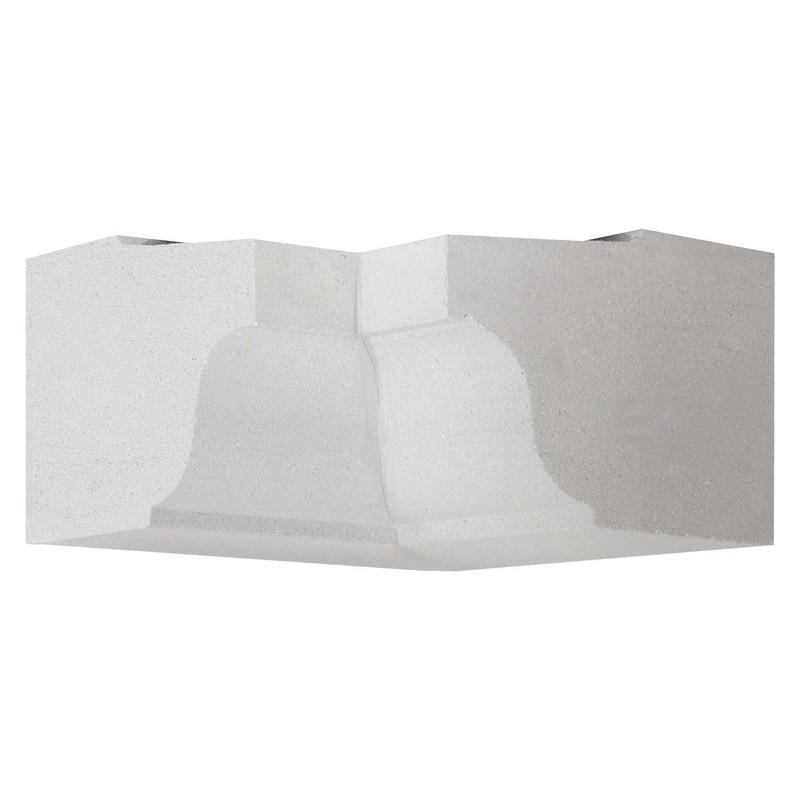BANDEAU A MACONNER BLANC CASSÉ ANGLE INTERIEUR 7 x 7 x 15