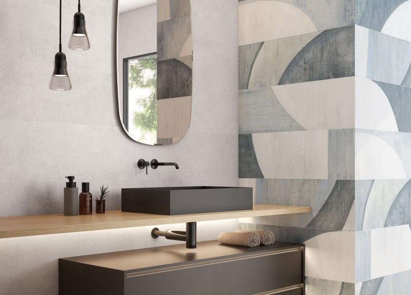 Carrelage mural faïence TERRA 30x90cm ép.8mm - rectifié - Aria Blanco