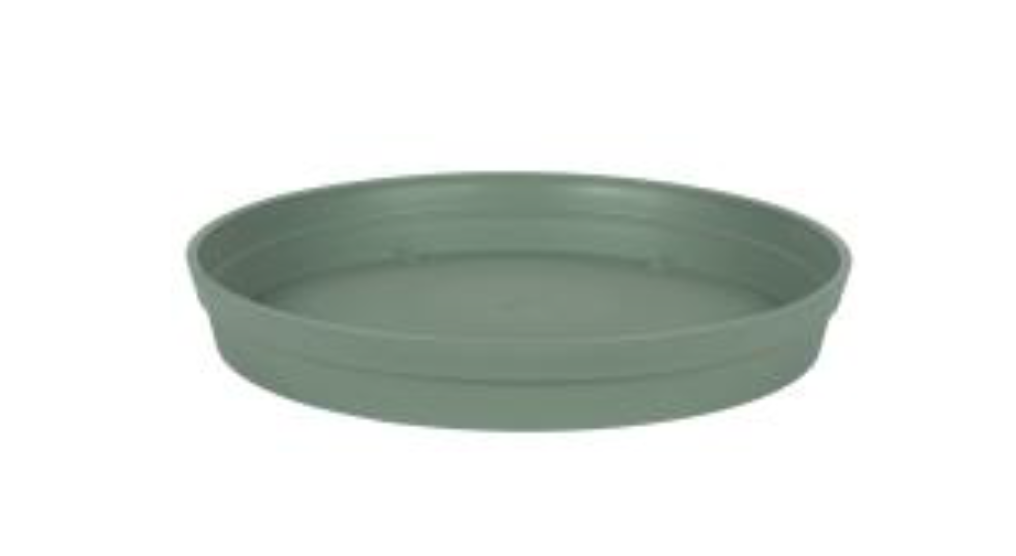 Soucoupe ronde TOSCANE Ø 34,5 cm vert laurier
