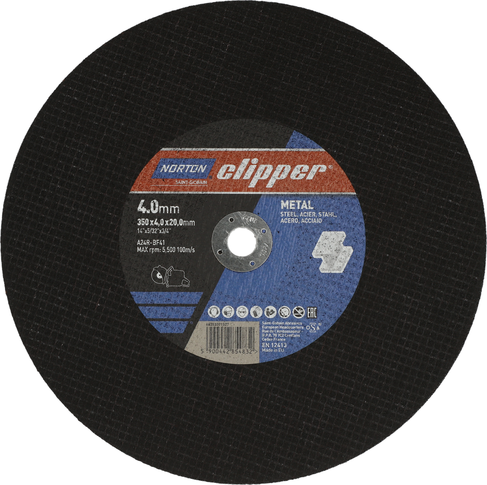 Disque à tronçonner PRO METAL/INOX 350x4,0x20,00 T41