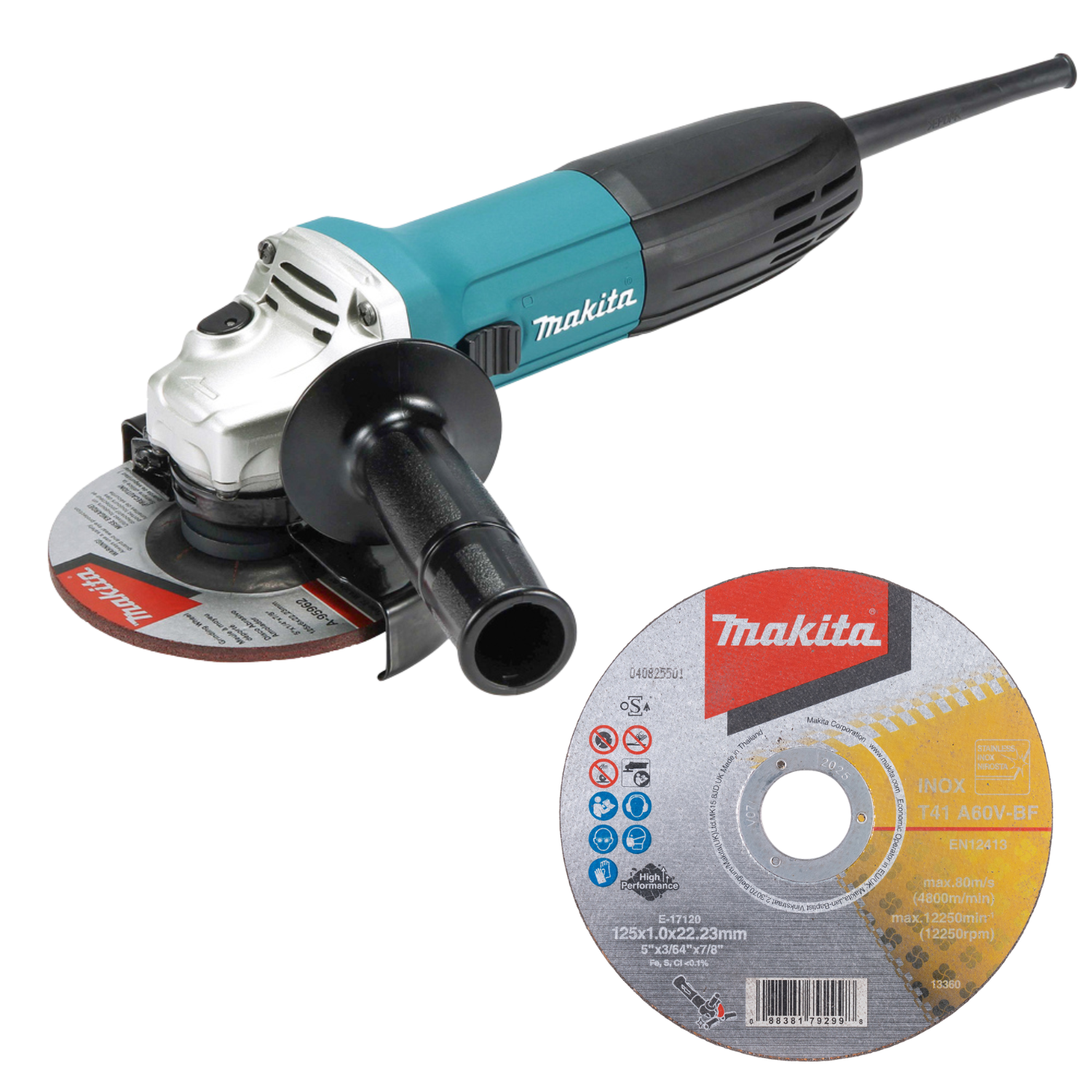 Meuleuse GA5030R 720W 125MM + Disque à tronçonner métal et inox - Makita