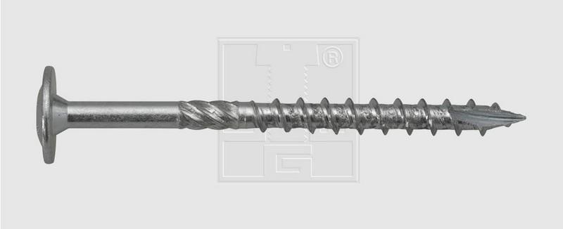 VIS POUR CHARPENTE - TX 40  8.0 X 60 mm - T. FRAISEE BOMBEE FP - P/100