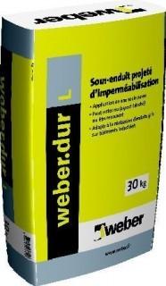 SOUS-ENDUIT PROJETÉ D'IMPERMÉABILISATION WEBER.DUR L 30KG