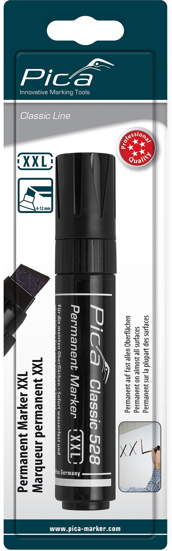 Marqueur pica xxl biseaute noir 4-12mm - Pica