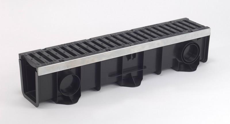 Caniveau Drainyl Pro 150 + 2 grilles en fonte classe C250