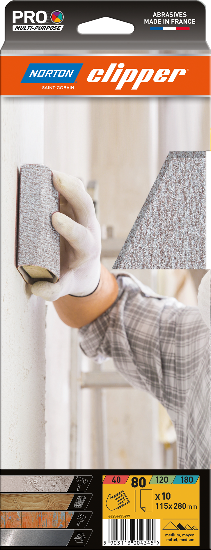 Feuilles Papier Multi-usage Corindon 115x280 G80 - Lot de 10