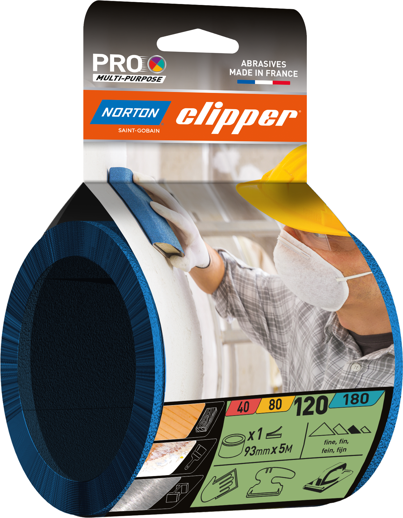 Rouleau auto-agrippant Zirconium 93x5Ml G120