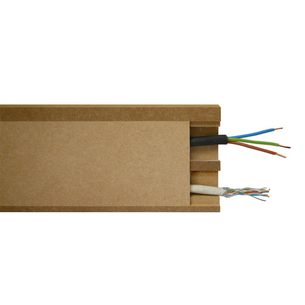 PLINTHE PASSE CÂBLE À COUVERCLE AV