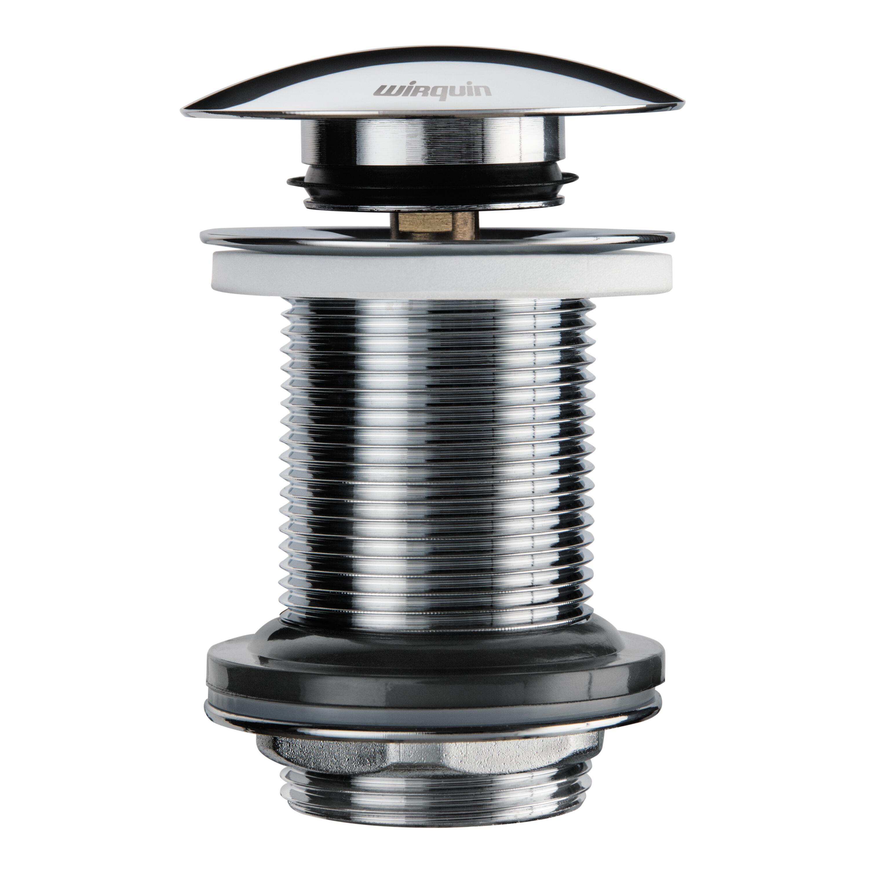 Bonde de lavabo QUICK- CLAC laiton - corps 75mm - sans trop plein         