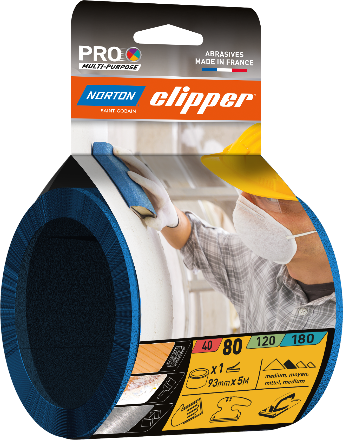 Rouleau auto-agrippant Zirconium 93x5Ml G80