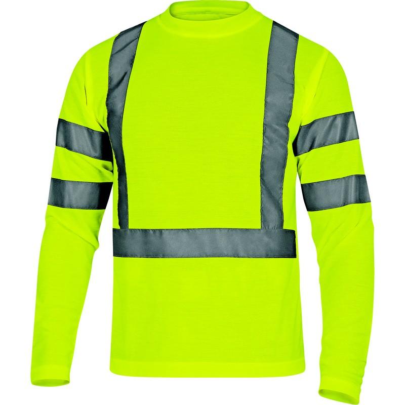 T-shirt STAR- Haute visibilité -  Manches longues - Jaune fluo - T.XXL