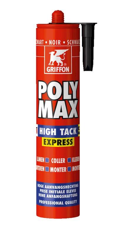 Polymax noir HIGHT TACK EXPRESS cartouche 435g - Griffon