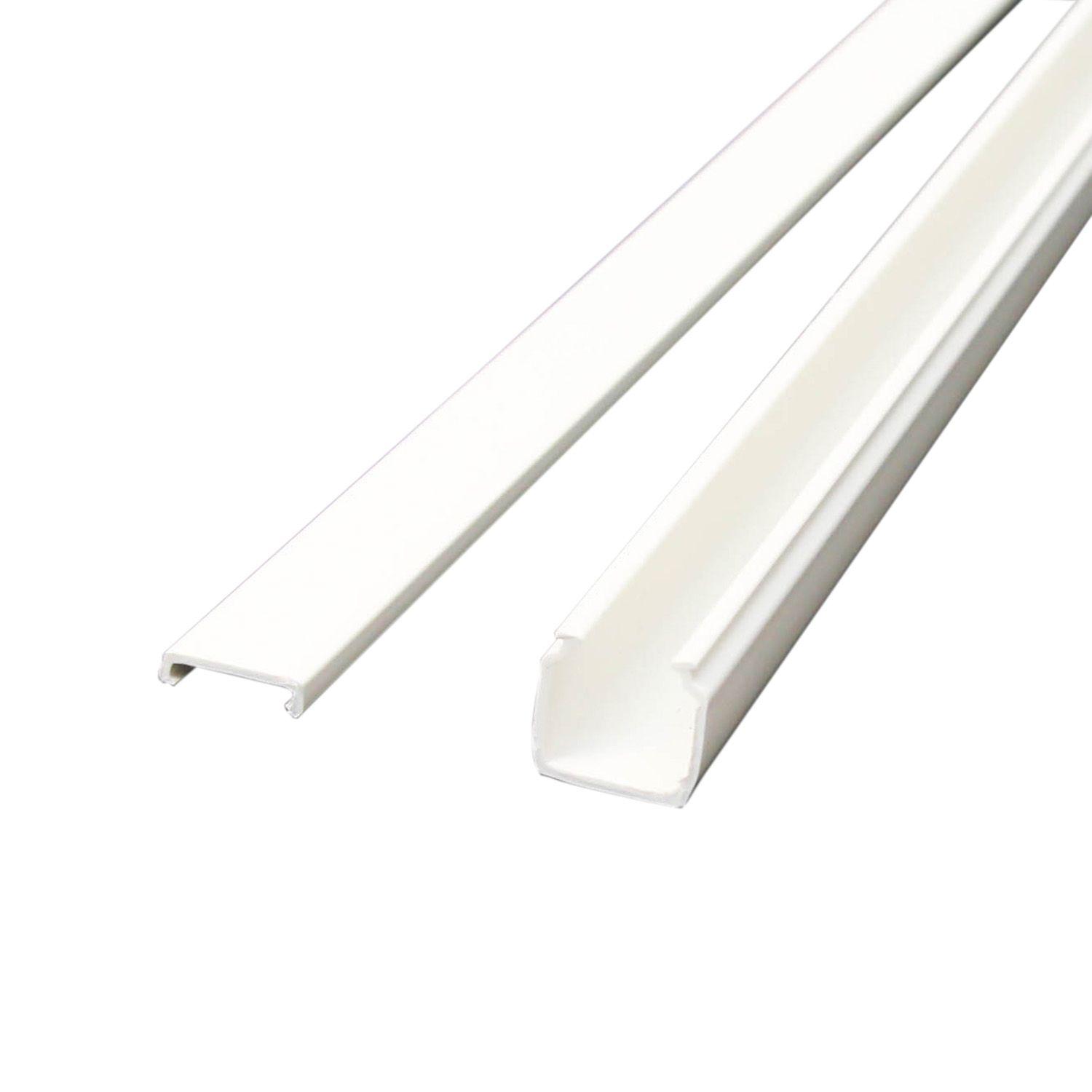 Moulure électrique - 15 x 17MM - L 2M - Blanc