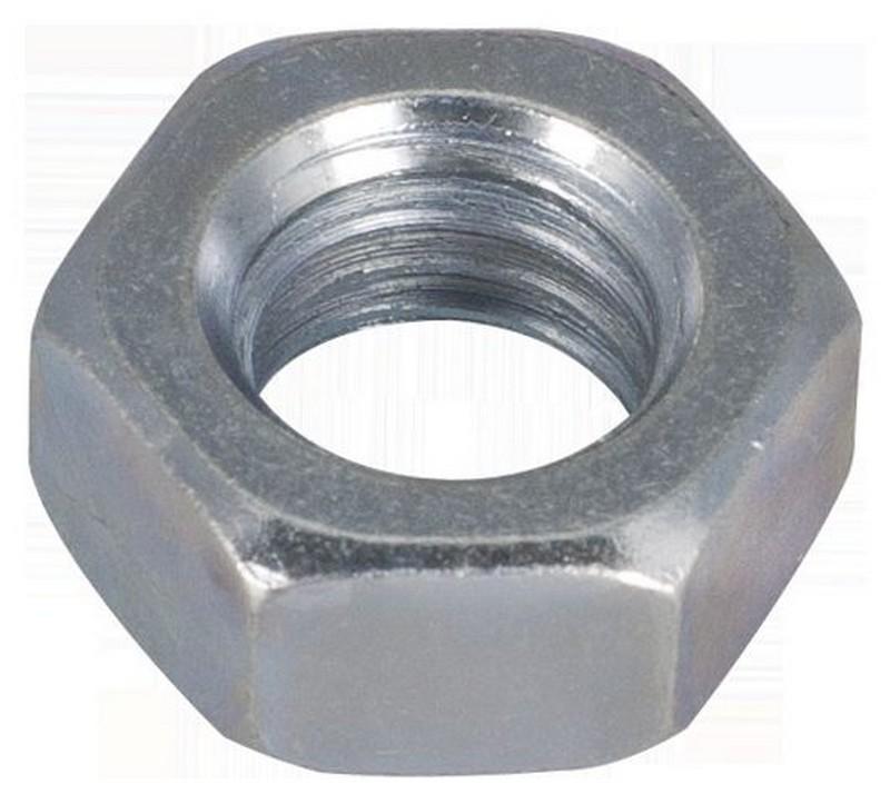 Ecrou héxagonal Acier zingué Ø22 Blister de 15