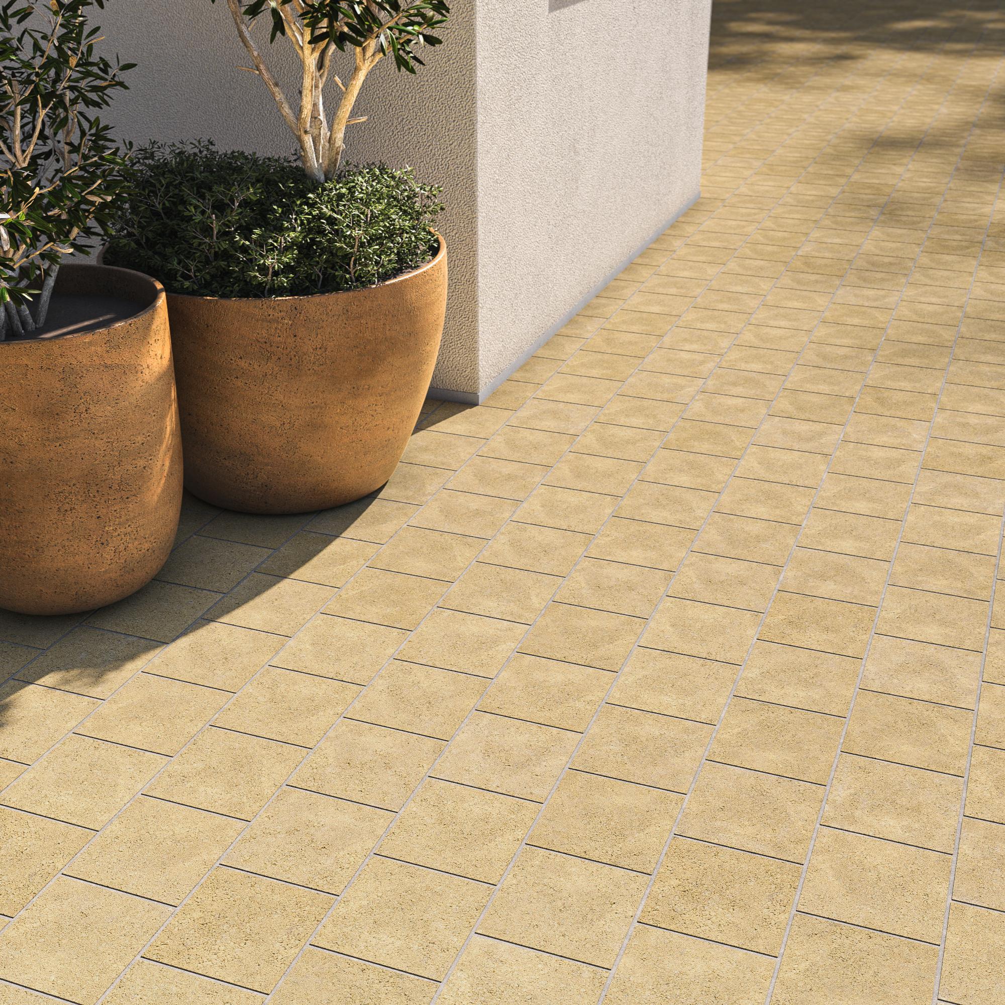 Pavé NEWHEDGE Classique 15 x 15 x 6 cm Ivoire