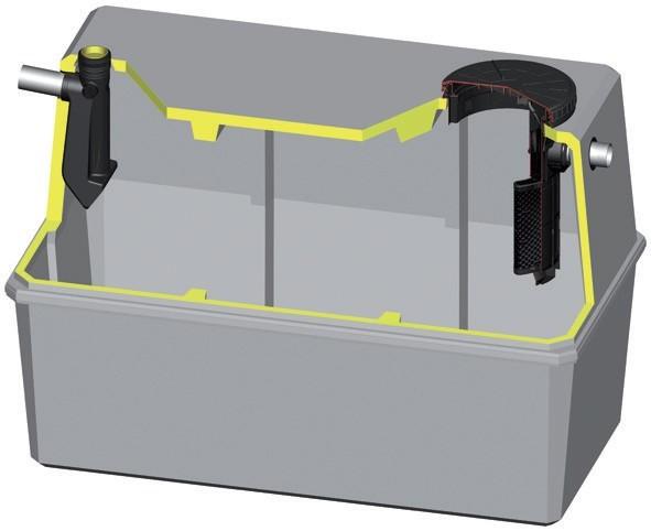 FOSSE SEPTIQUE TOUTES EAUX EN BETON ALLEGE 3000 L