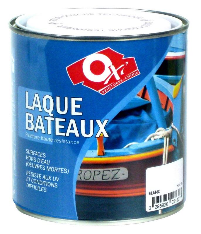 Peinture glycéro bateaux bateau satiné blanc 0.5 L