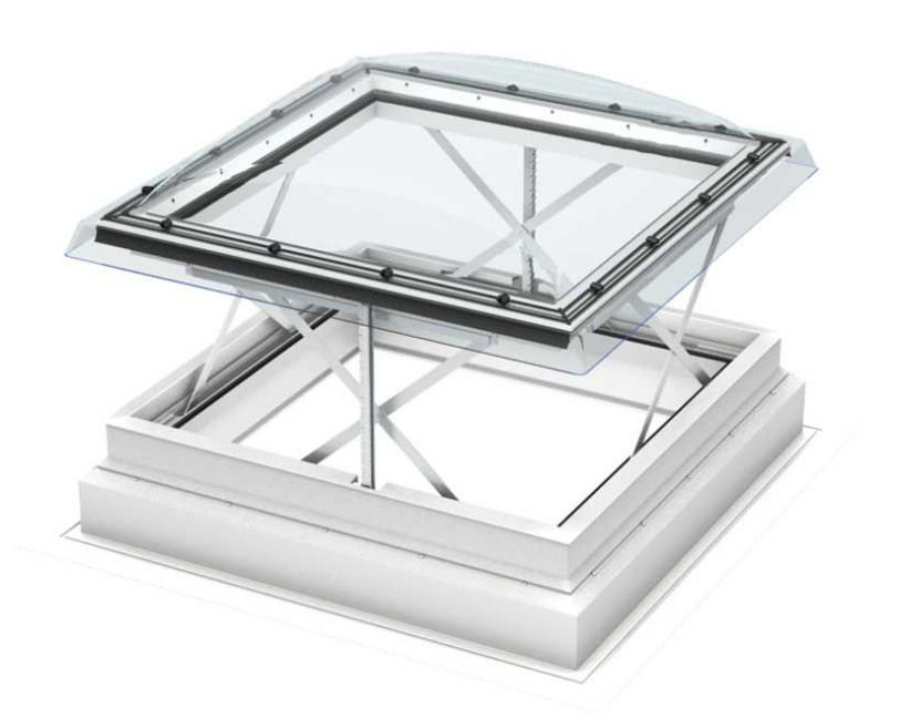 Exutoire de désenfumage CSP 100100 1073Q 100x100 sans coupole ISD