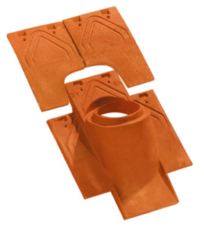 TUILE À DOUILLE PHALEMPIN 16X24 DIAM.100 UTILE KIT 3 PIÈCES VIEILLI