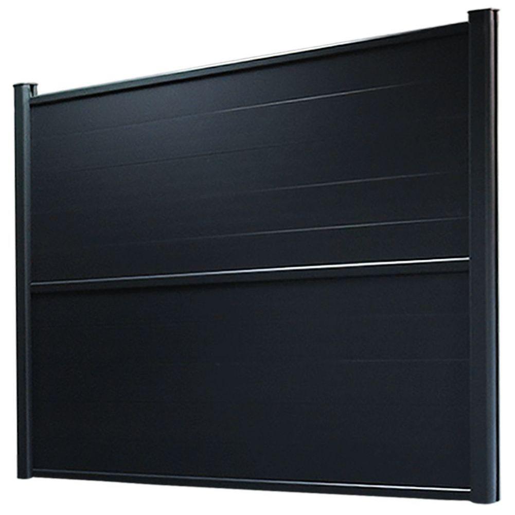 LAME DE CLOTURE ALUMINIUM 20X150-1.80M GRIS ANTHRACITE 7016