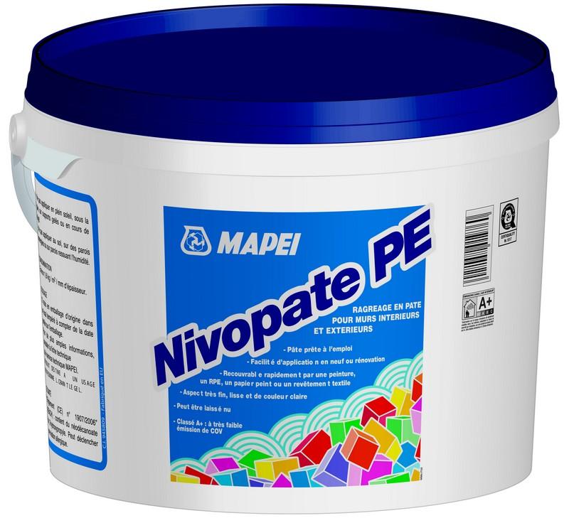 Ragréage mural en pâte - NIVOPATE PE - Seau de 20kg