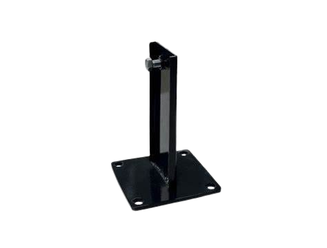 Pied de poteau Alu EVOLU H27/H34 - 60 x 75MM - Noir Anthracite