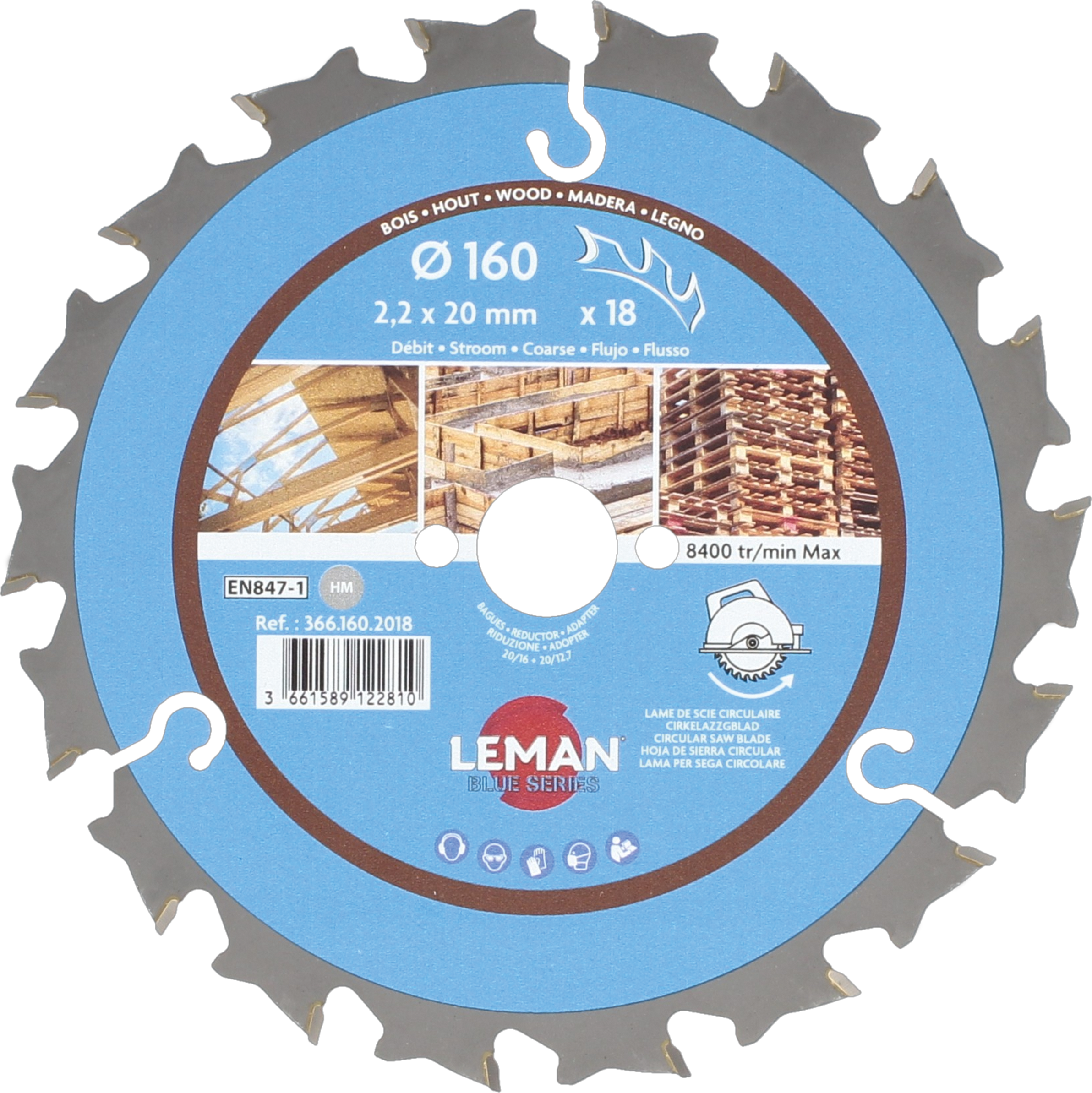 Lame scie circulaire chantier Ø235 alésage 30 - Leman