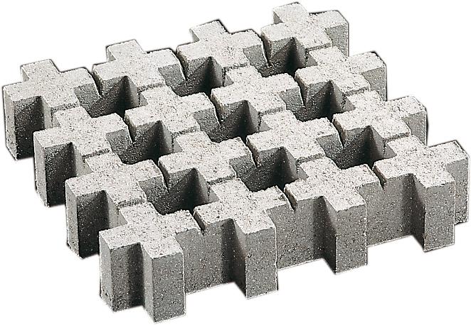 Dalle BETOGREEN C 50 x 50 x 10 cm Gris