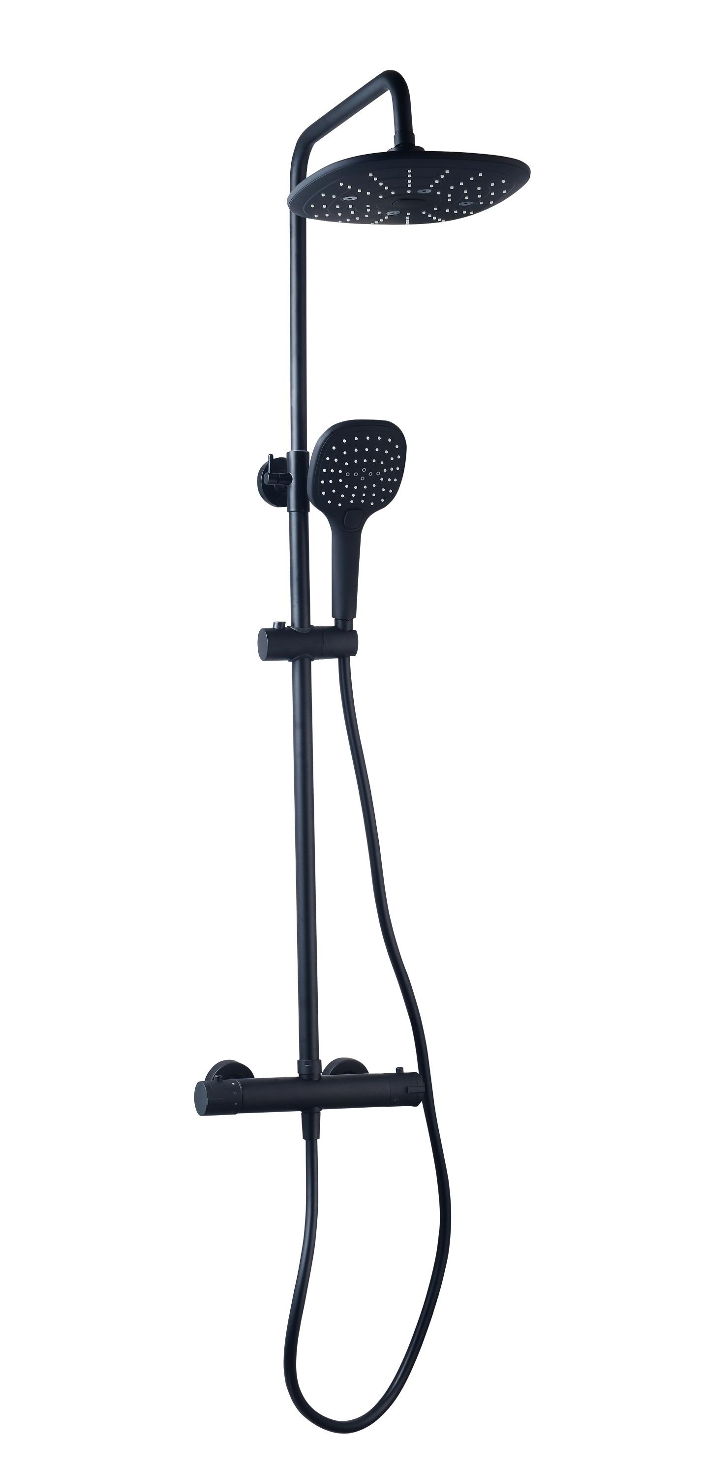 Colonne de douche thermostatique BERENS - Noir