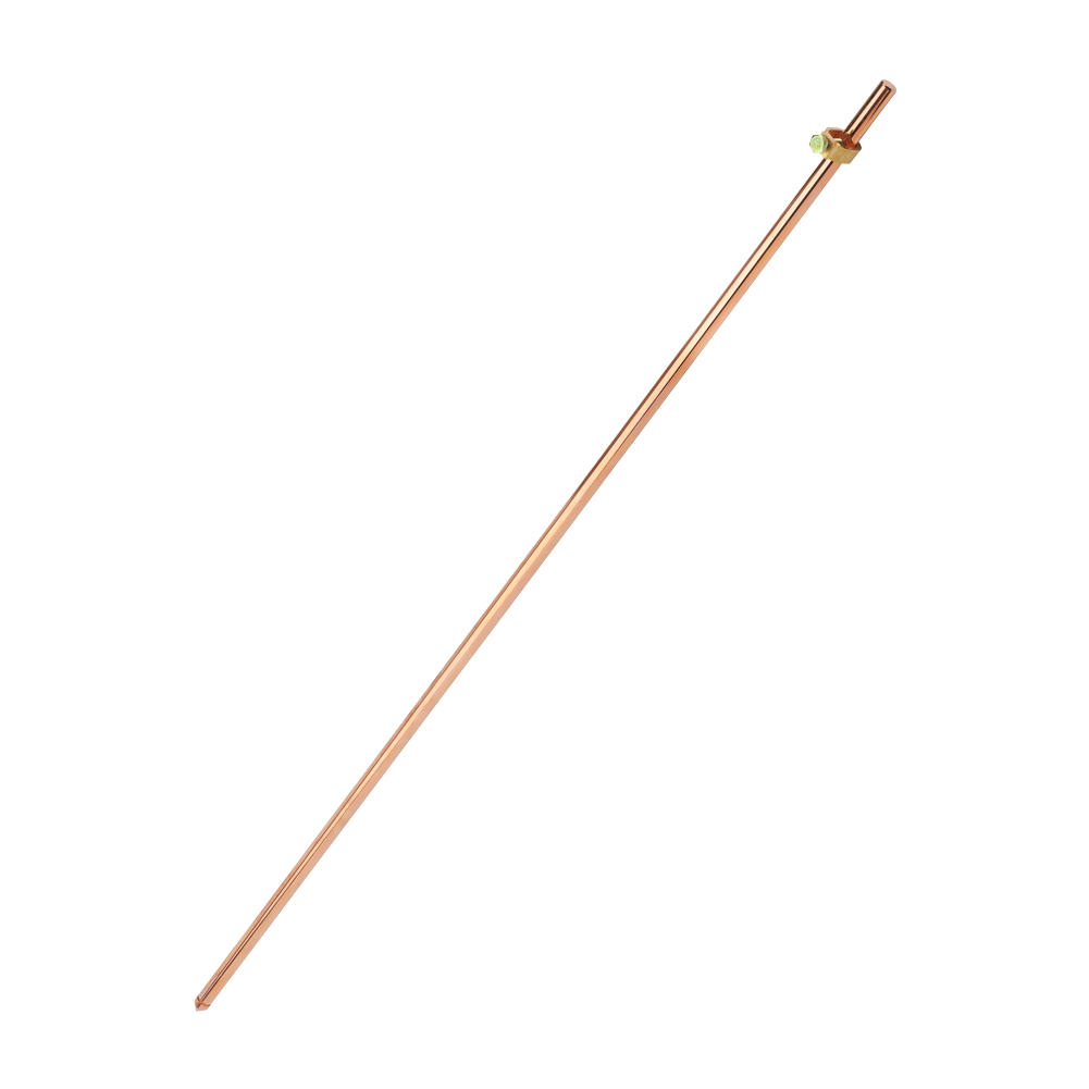PIQUET DE TERRE EN ACIER CUIVRE LONG 1M