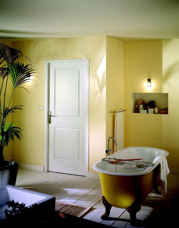 Bloc-porte Thermique LUPIAC à recouvrement - Postformée Isolante Climat B - Huisserie Evo+ 50 x 72MM - Serrure 3 points - poussant droit - 204 x 83CM