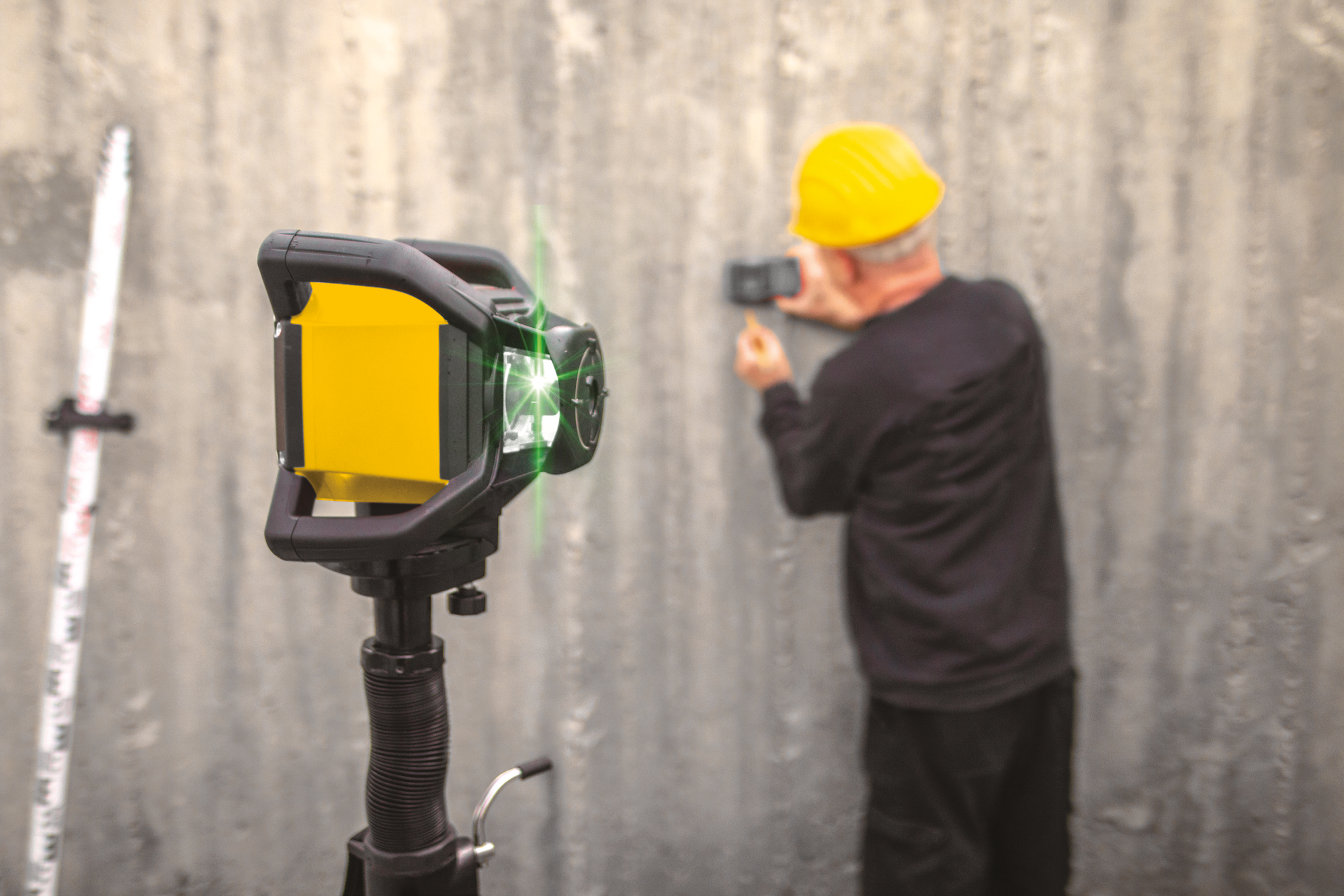 Kit niveau laser maçon rotatif vert