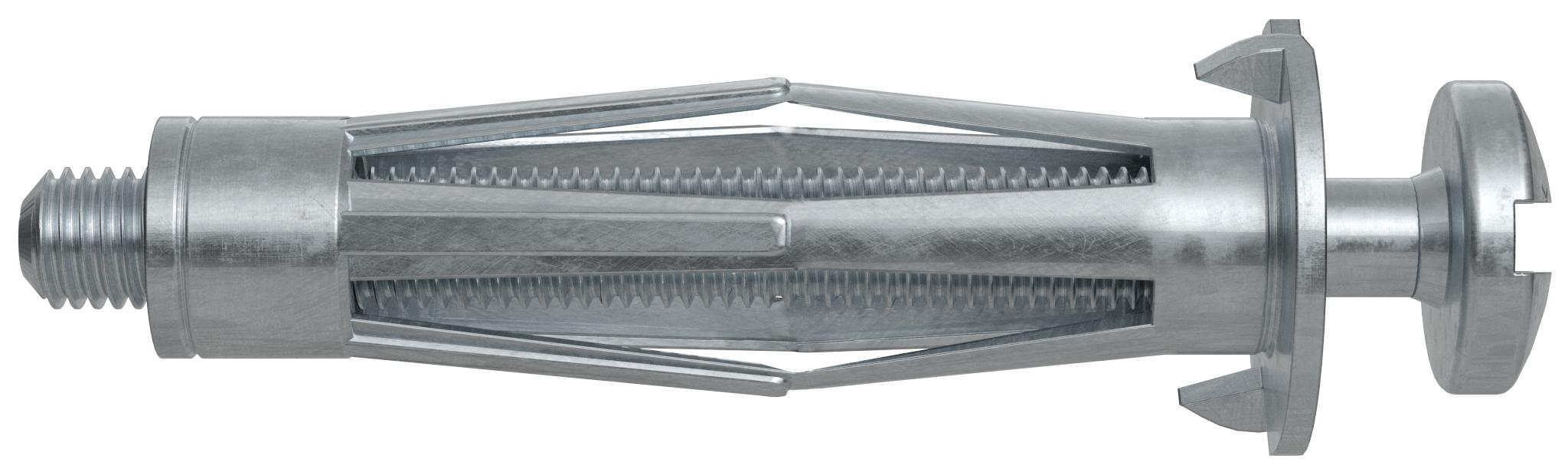 Cheville métallique pour corps creux + vis métrique HM 5x37 - Blister 10 pièces