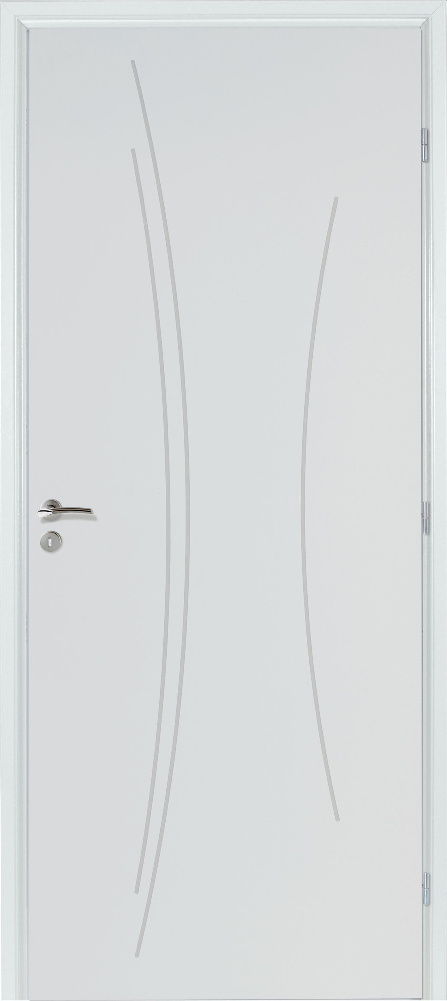Bloc-porte KAORI  Thermique à Recouvrement - Huisserie Neolys 74x49mm  - Serrure 3 points - Poussant Gauche - 204x83cm