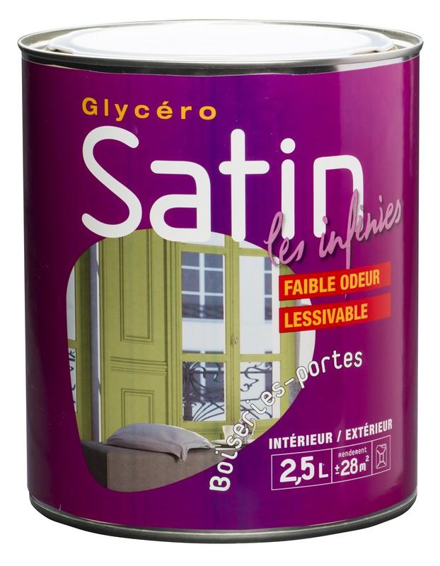 Peinture Infinies Glycero satin ton bois 2.5 L