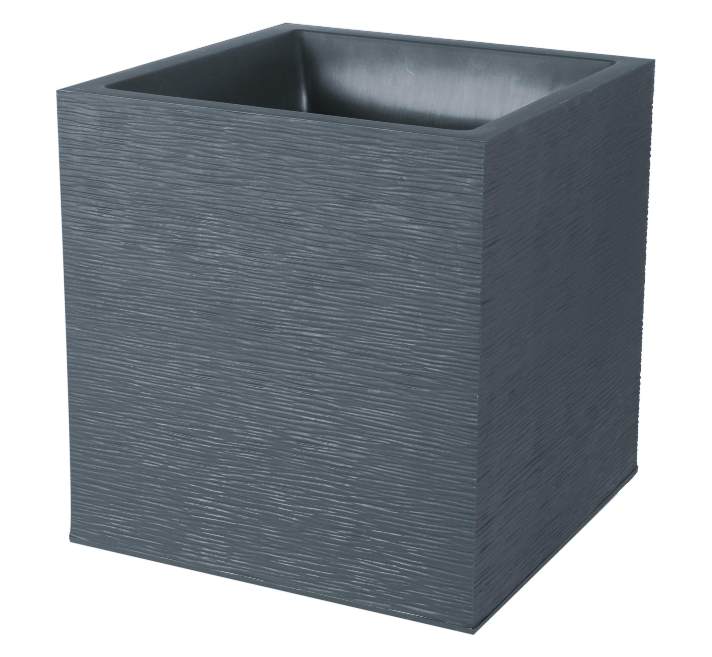 Pot Carré GRAPHIT 39,5x39,5x43,5 cm 31L Gris Anthracite